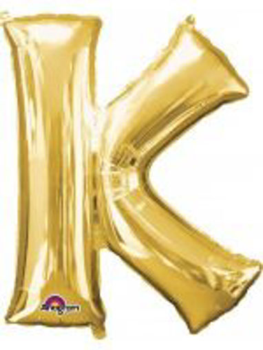 Picture of GOLD LETTER K FOIL BALLOON